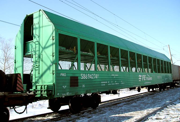Жд транспортировка легковой машины сеткой из Омска в Санкт-Петербург